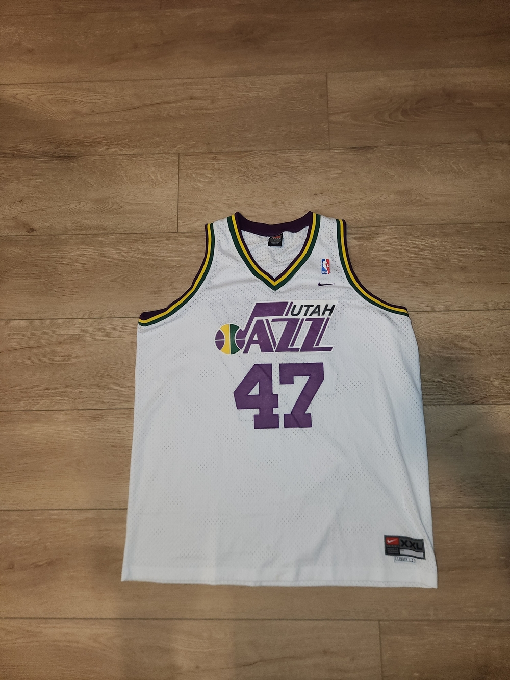 ANDREI KIRILENKO Utah Jazz Men White NBA Basketball Sewn Jersey XXL +2